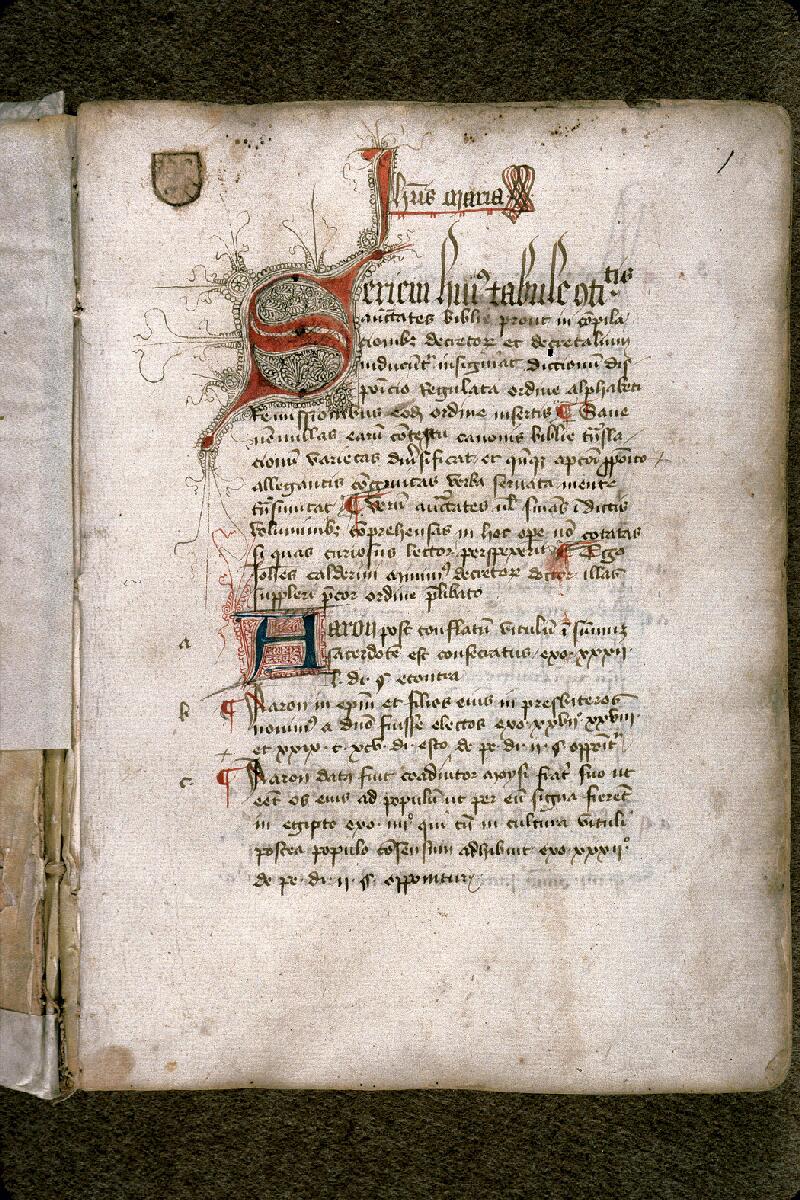 Carpentras, Bibl. mun., ms. 0173, f. 001 - vue 2