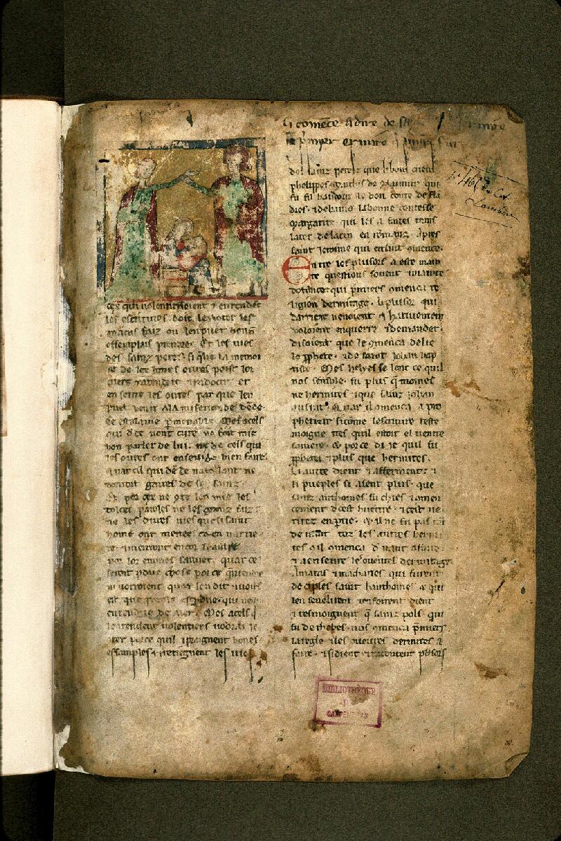 Carpentras, Bibl. mun., ms. 0473, f. 001 - vue 2