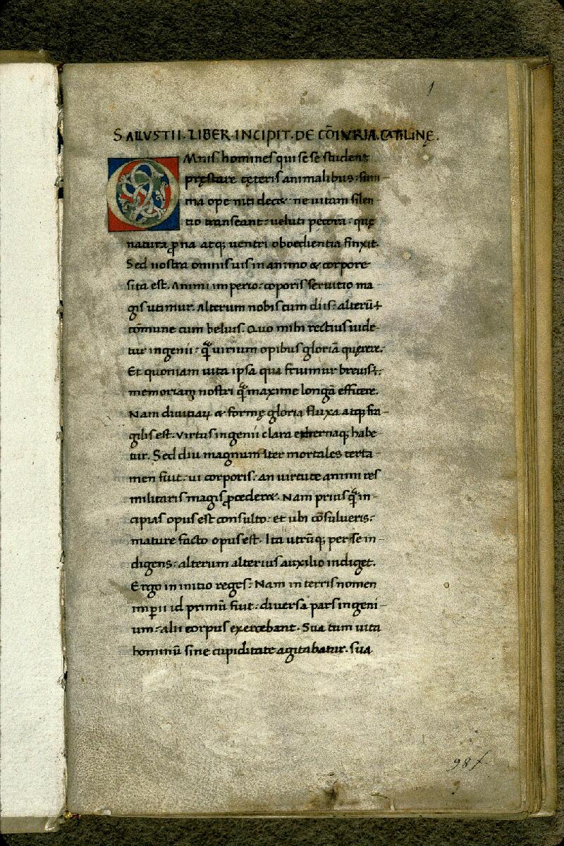 Carpentras, Bibl. mun., ms. 0482, f. 001 - vue 2