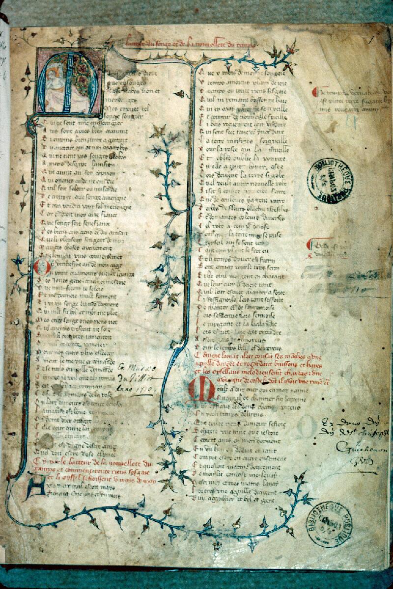 Chalon-sur-Saône, Bibl. mun., ms. 0033, f. 001 - vue 1
