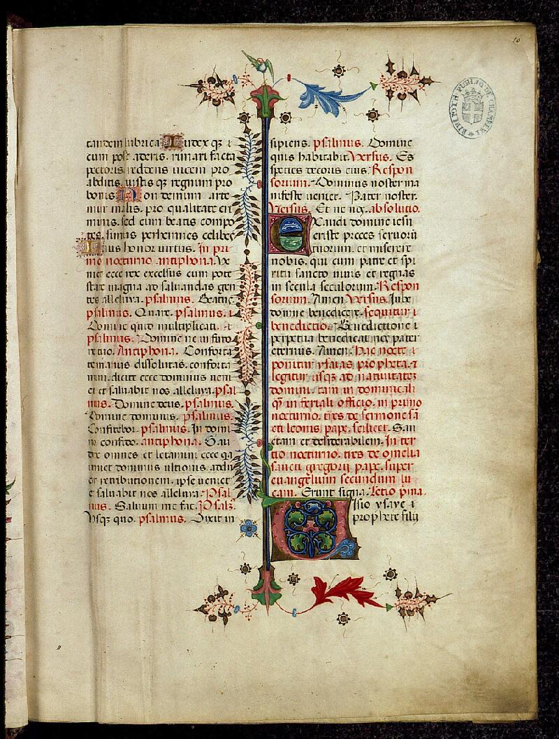 Chambéry, Bibl. mun., ms. 0004, f. 010 - vue 1