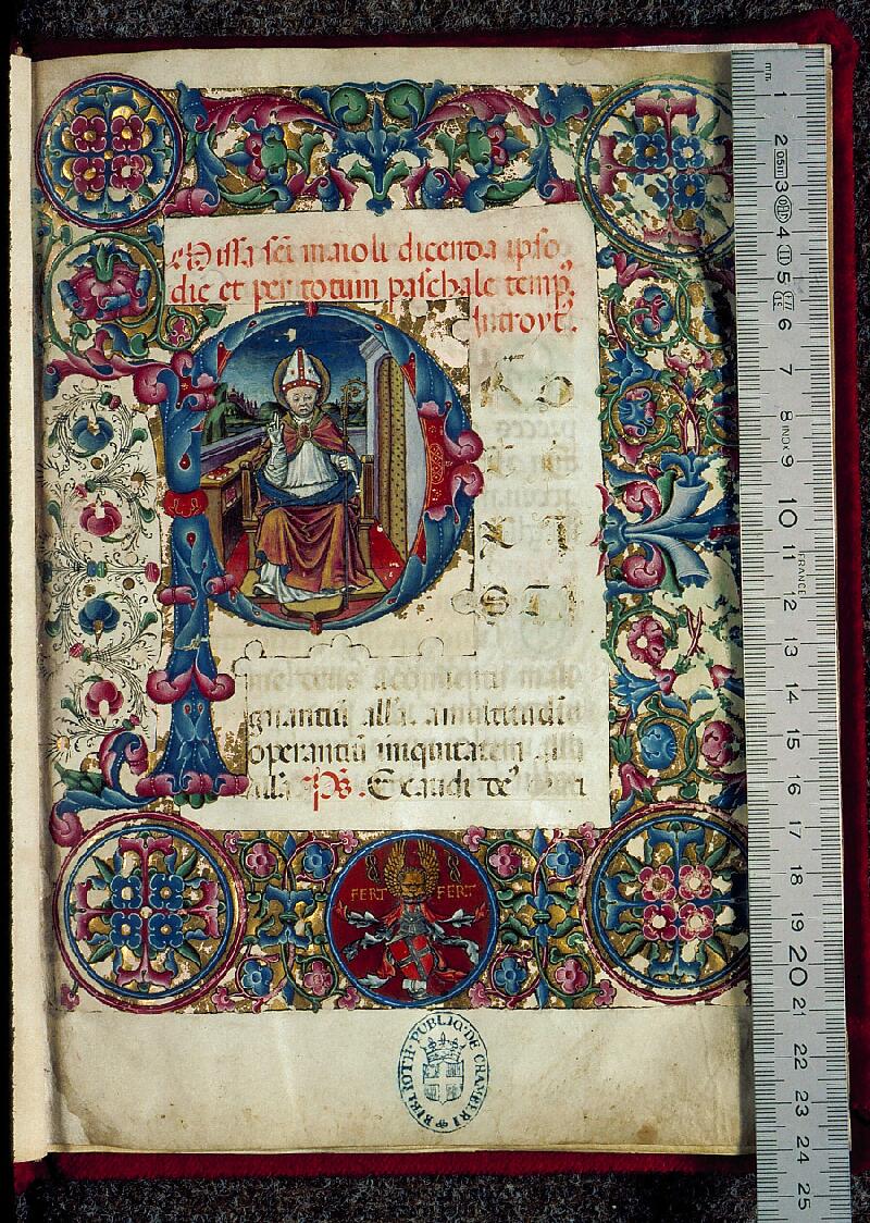Chambéry, Bibl. mun., ms. 0007, f. 001 - vue 1