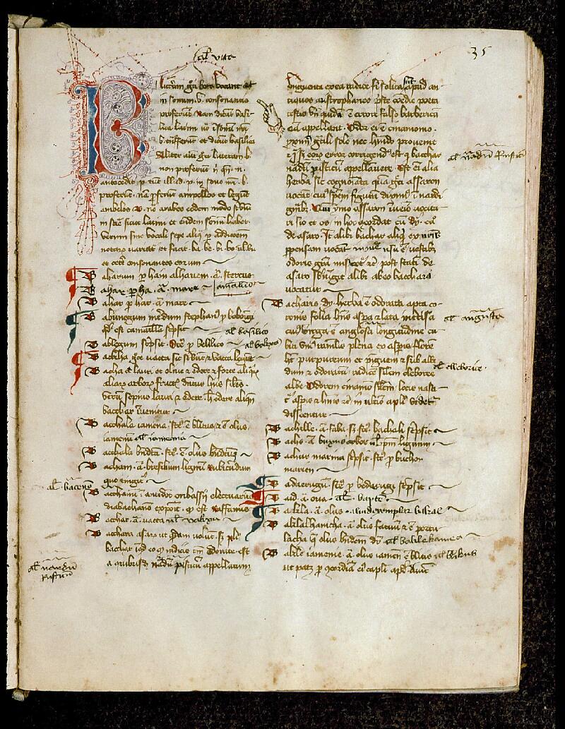 Chambéry, Bibl. mun., ms. 0016, f. 035 - vue 2