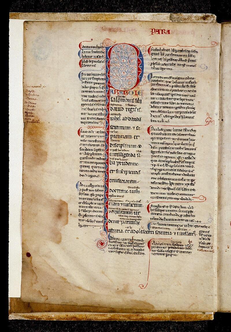 Chambéry, Bibl. mun., ms. 0020, f. 001v - vue 2
