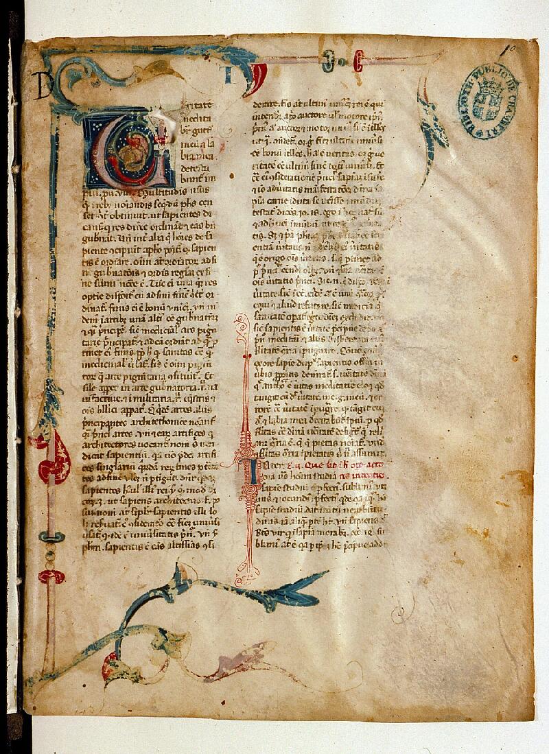 Chambéry, Bibl. mun., ms. 0021, f. 001 - vue 2