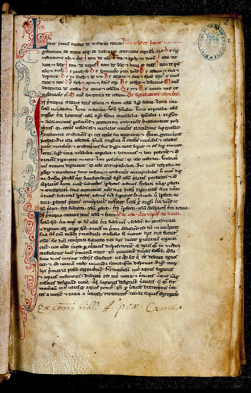 Chambéry, Bibl. mun., ms. 0028, f. 002 - vue 2
