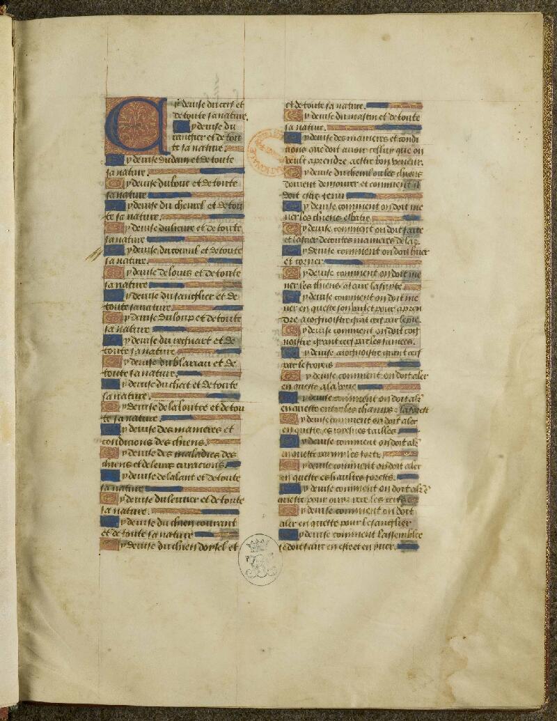 Chantilly, Bibl. du château, ms. 0367 (0480), f. 000I - vue 2