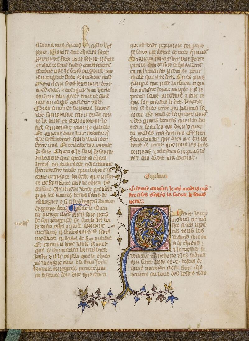Chantilly, Bibl. du château, ms. 0365 (1560), f. 015 - vue 1
