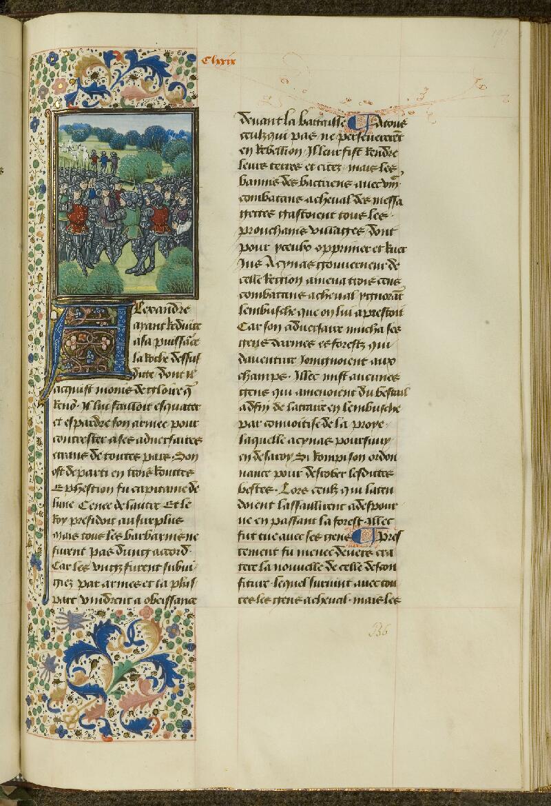 Chantilly, Bibl. du château, ms. 0755 (0467), f. 191 - vue 1