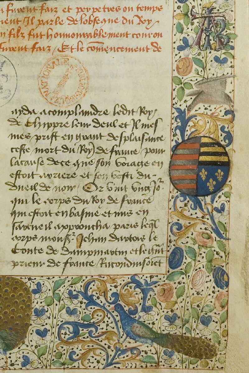Chantilly, Bibl. du château, ms. 0874 (0478), f. 001 - vue 6