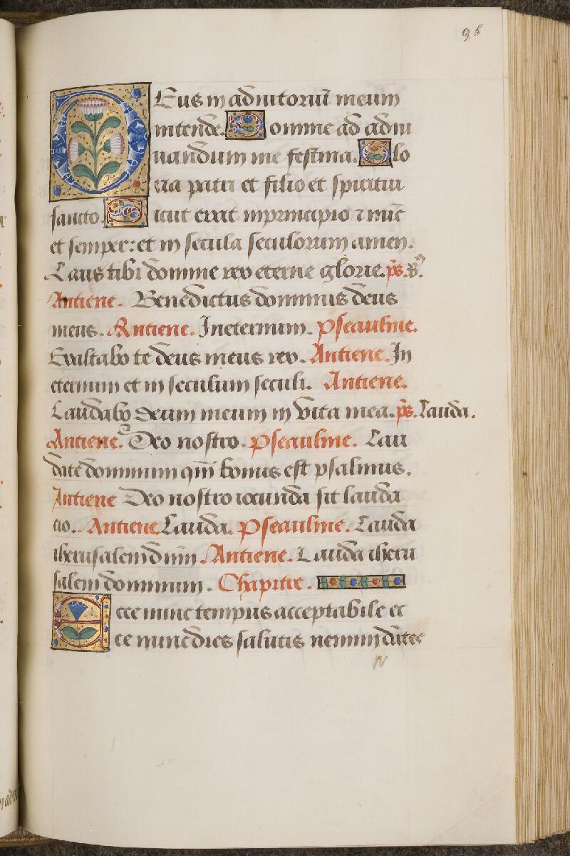 Chantilly, Bibl. du château, ms. 0056 (0806), f. 096 - vue 1