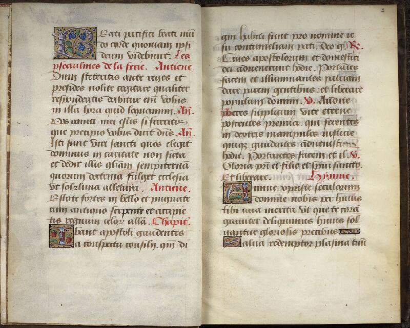 Chantilly, Bibl. du château, ms. 0061 (0811), f. 001v-002