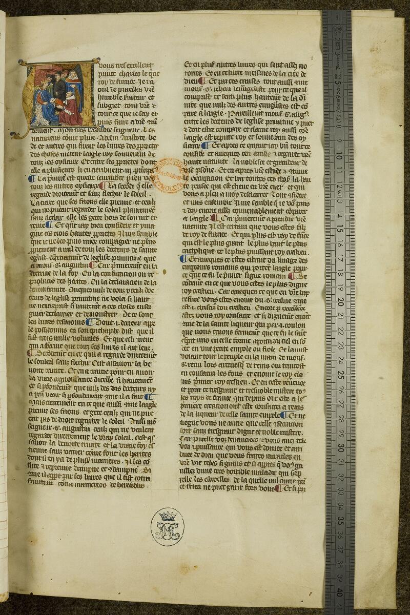 Chantilly, Bibl. du château, ms. 0122 (0322), f. 001 - vue 1