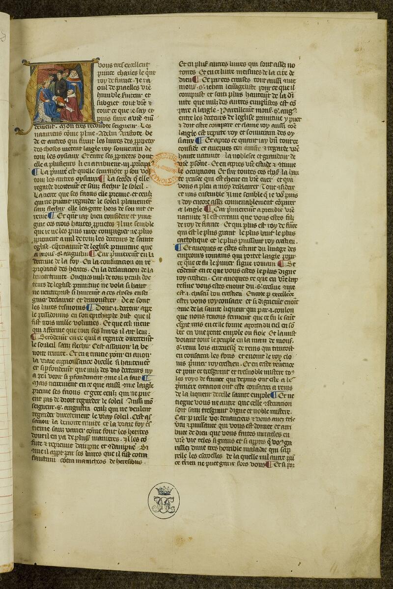Chantilly, Bibl. du château, ms. 0122 (0322), f. 001 - vue 2