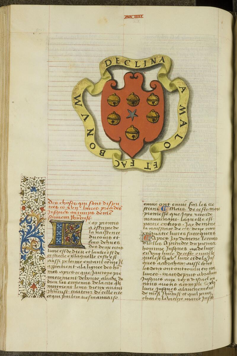 Chantilly, Bibl. du château, ms. 0123 (0323), f. 203v - vue 1