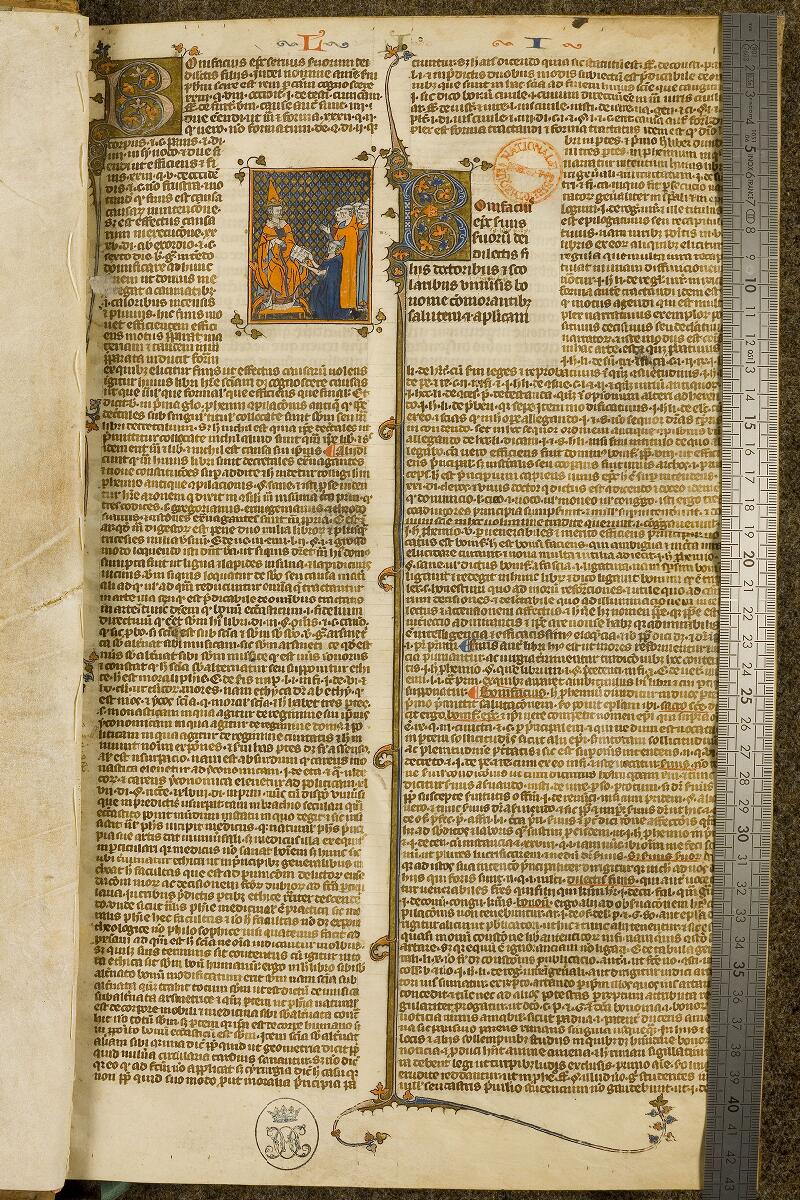 Chantilly, Bibl. du château, ms. 0218 (0351), f. 001 - vue 1
