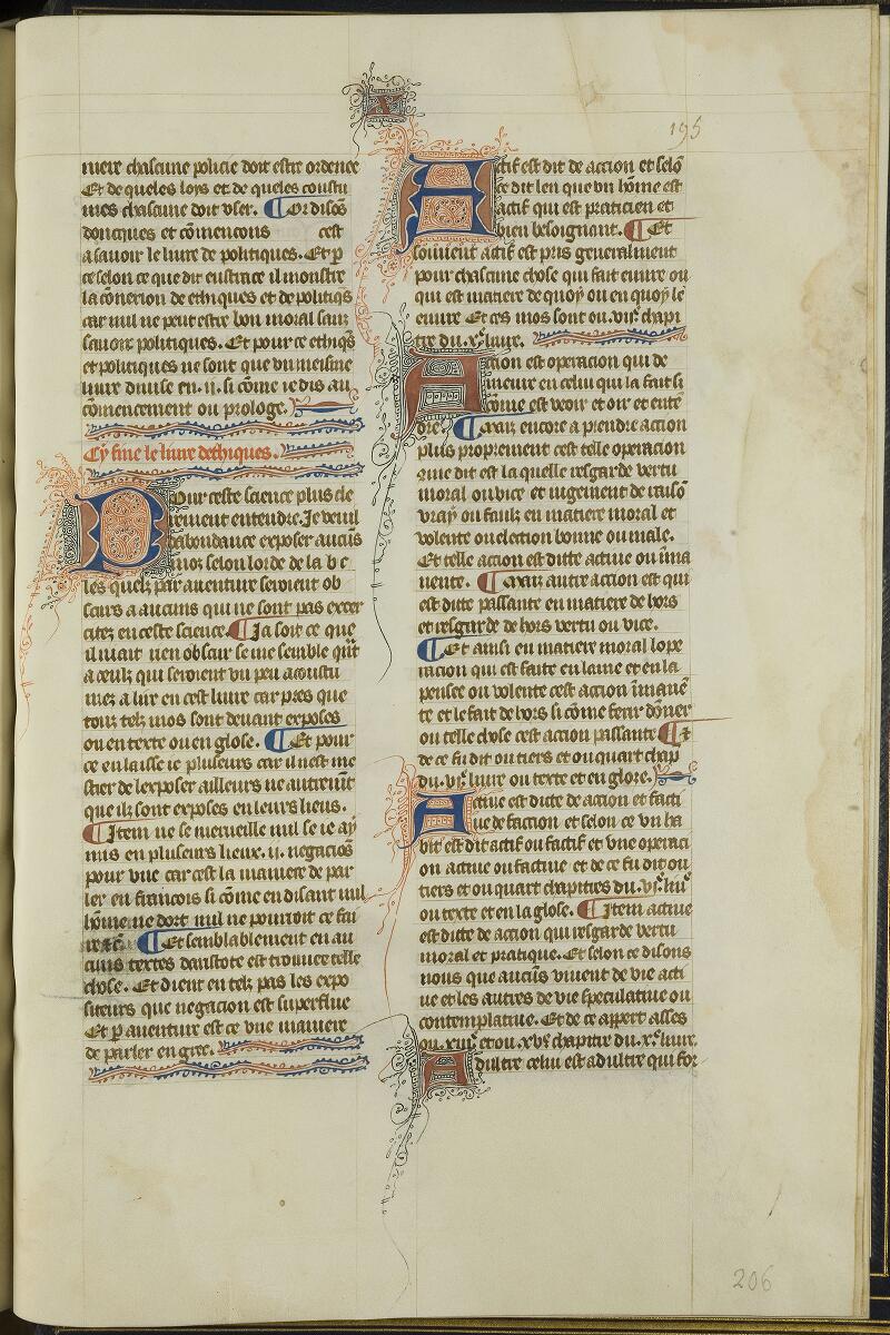 Chantilly, Bibl. du château, ms. 0277 (1327), f. 195 - vue 1