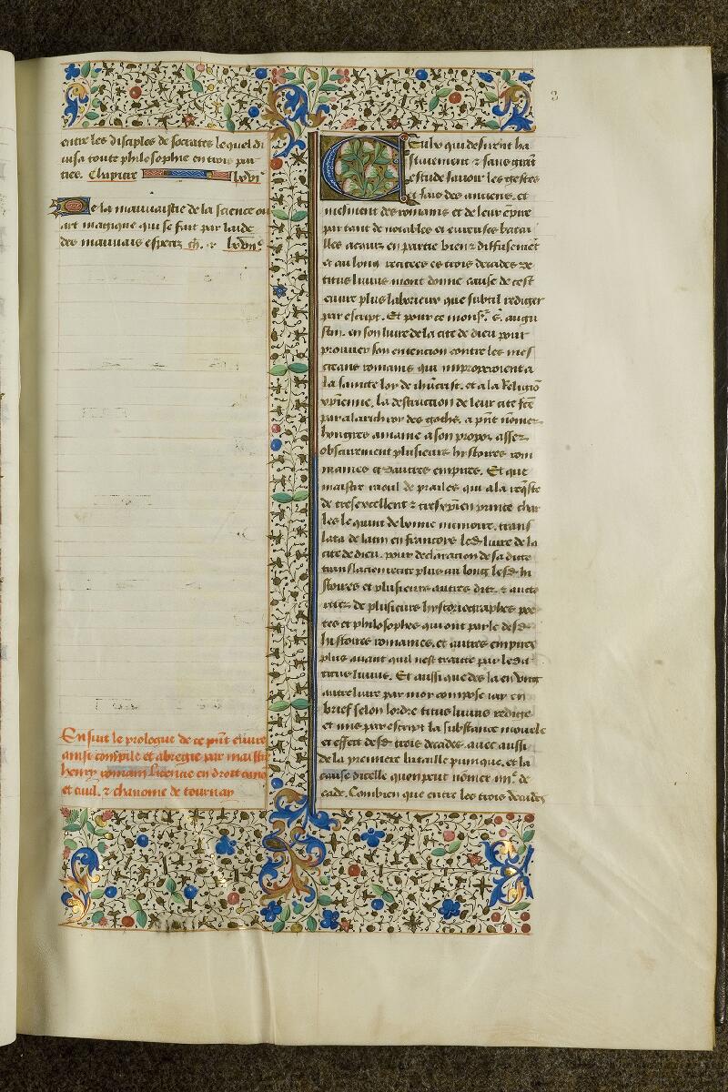 Chantilly, Bibl. du château, ms. 0282 (0491), f. 003 - vue 1