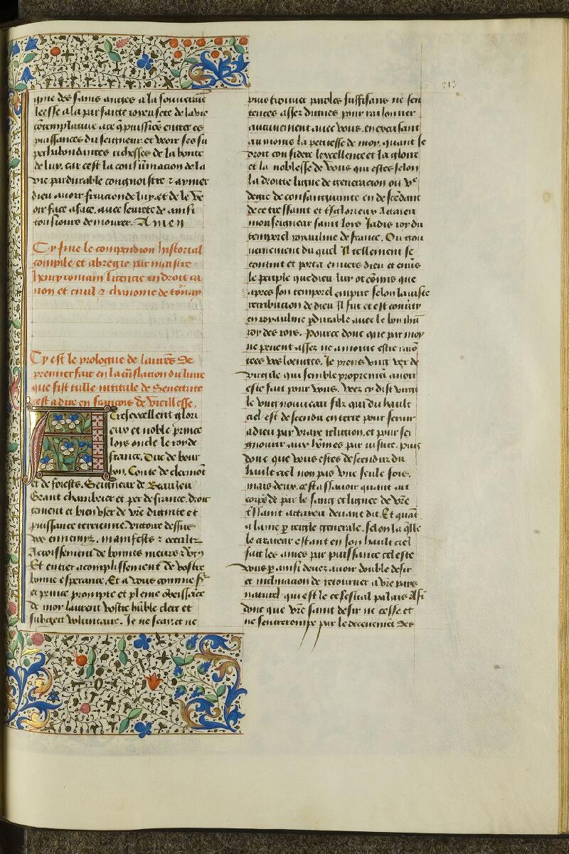Chantilly, Bibl. du château, ms. 0282 (0491), f. 213 - vue 1