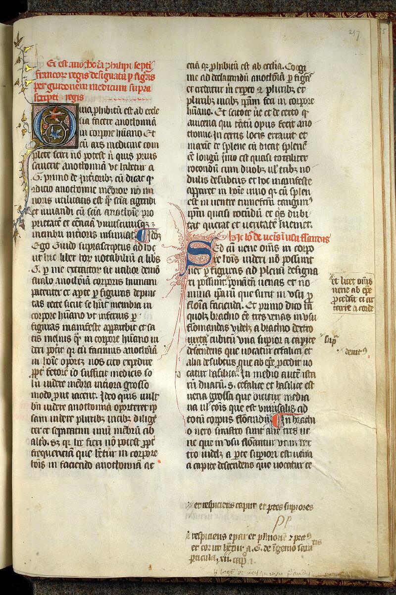 Chantilly, Bibl. du château, ms. 0334 (0569), f. 257 - vue 1