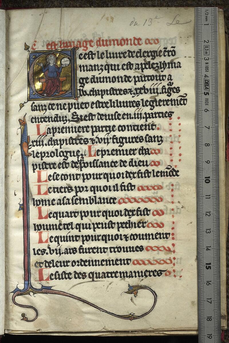 Chantilly, Bibl. du château, ms. 0477 (1469), f. 001 - vue 1