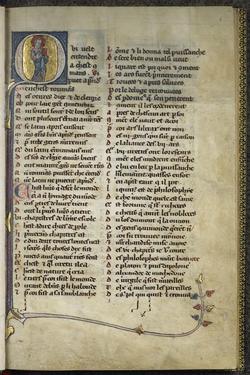 Chantilly, Bibl. du château, ms. 0478 (1444), f. 001 - vue 2