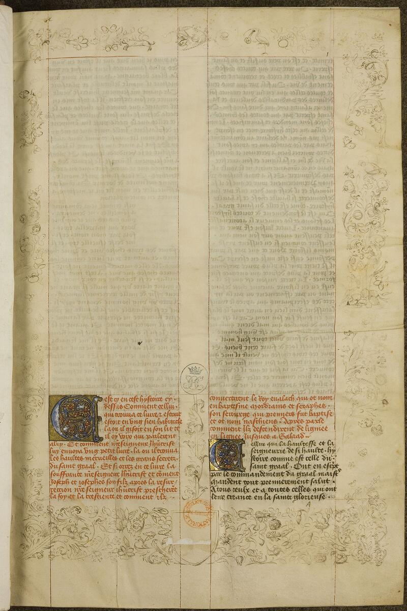 Chantilly, Bibl. du château, ms. 0643 (0307), f. 001 - vue 2