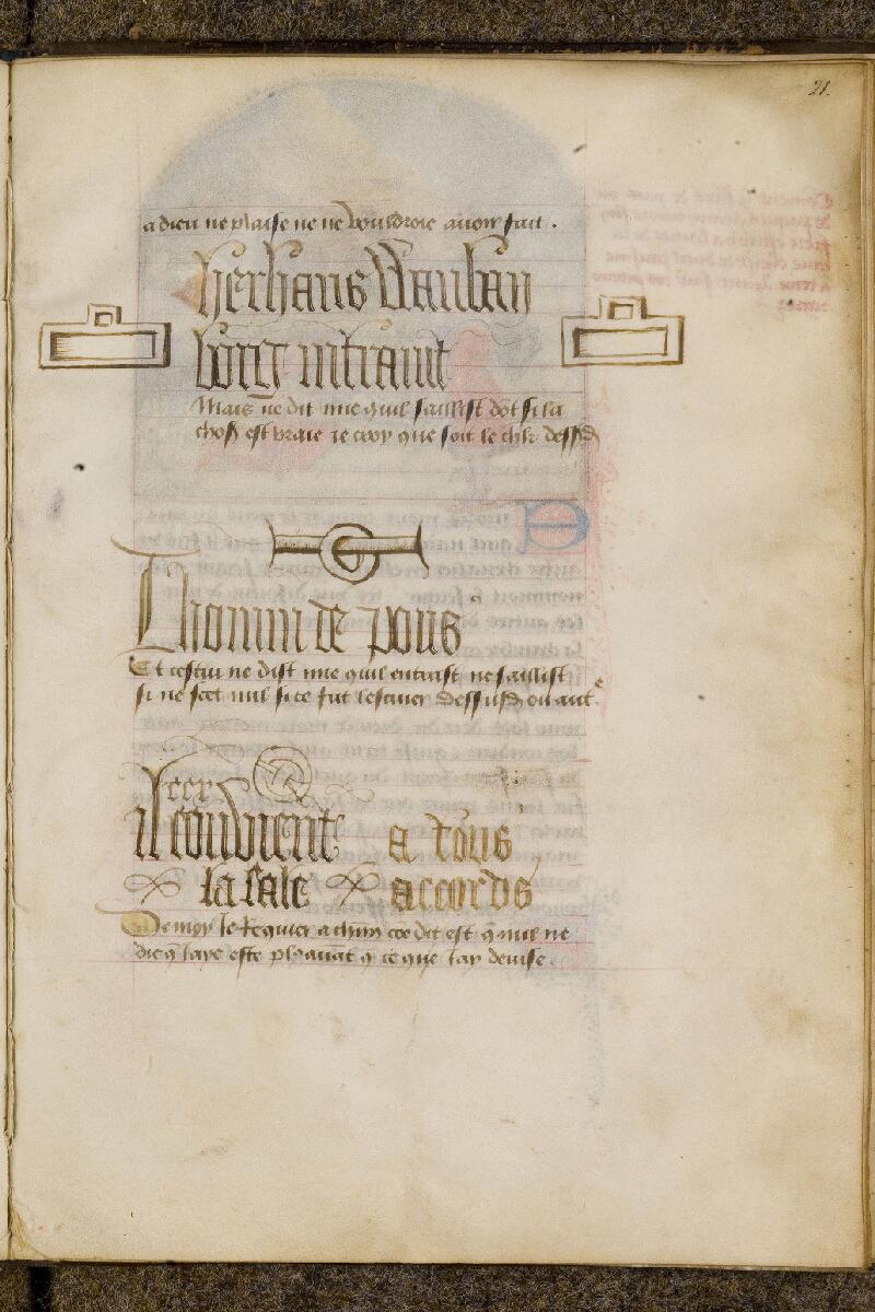 Chantilly, Bibl. du château, ms. 0653 (0924), f. 021 - vue 1
