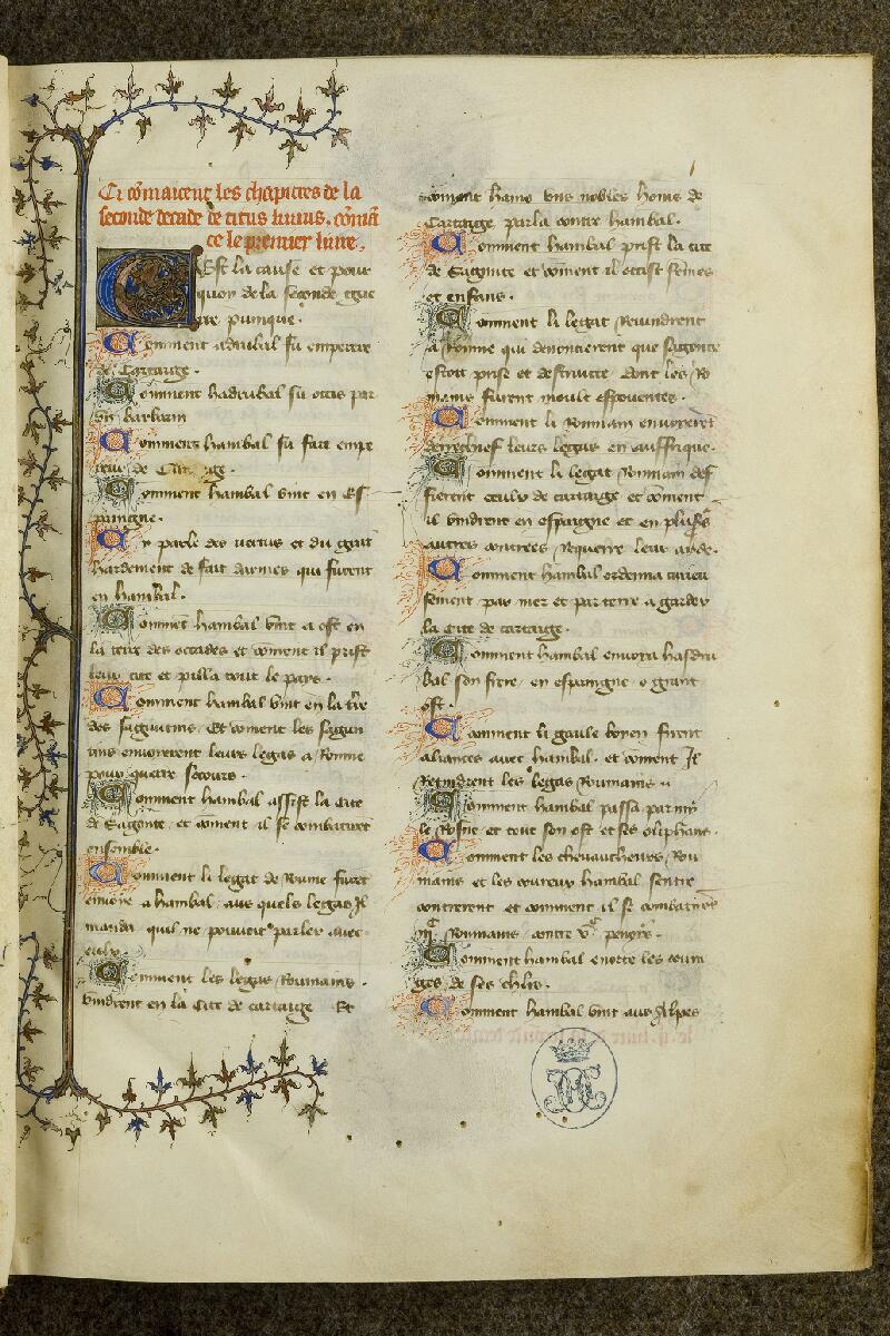 Chantilly, Bibl. du château, ms. 0757 (1048), f. 001 - vue 2