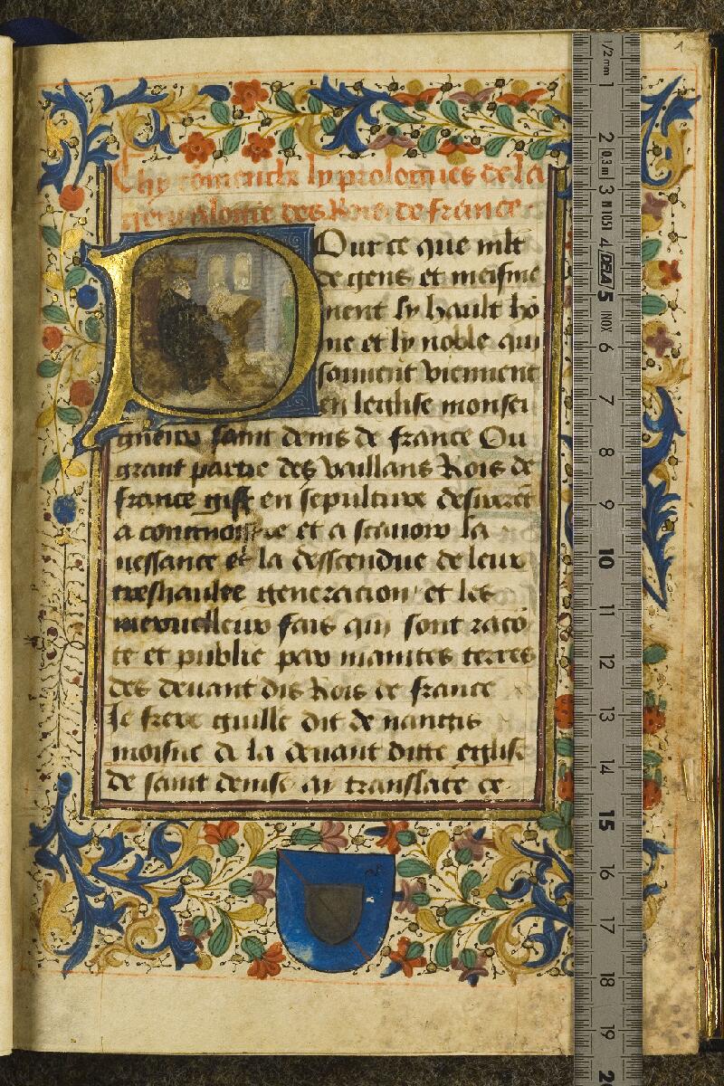 Chantilly, Bibl. du château, ms. 0872 (1408), f. 001 - vue 1
