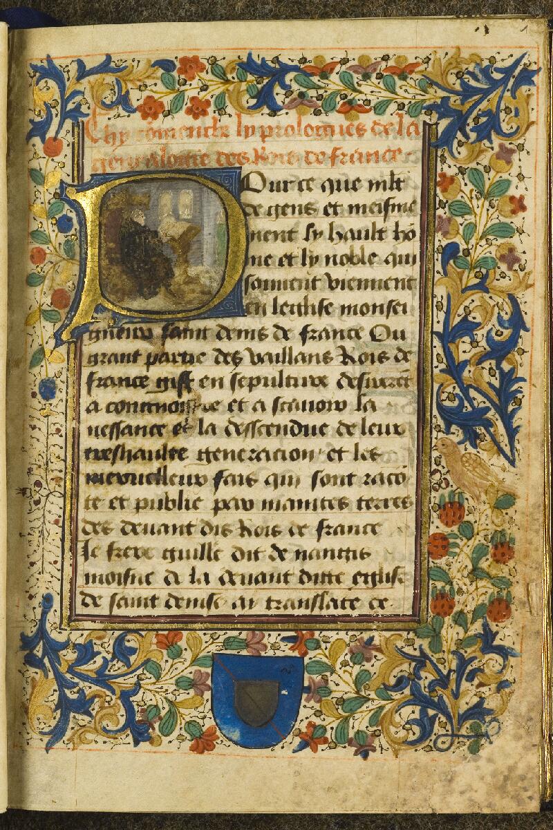 Chantilly, Bibl. du château, ms. 0872 (1408), f. 001 - vue 2