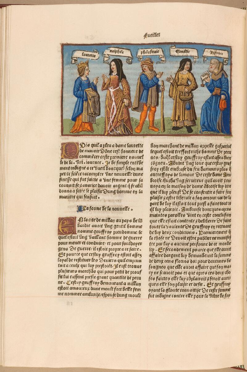 Chantilly, Bibl. du château, impr. XVIII-C-013, f. 111v - vue 1