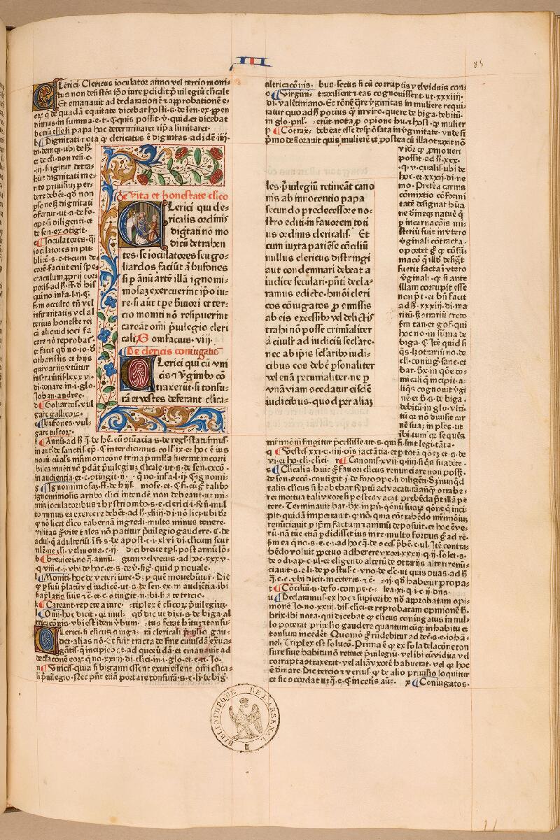 Chantilly, Bibl. du château, impr. XVIII-D-001, f. 085 - vue 1