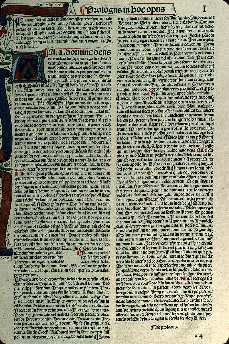 Chaumont, Bibl. mun., inc. A 6 O, f. 001 - vue 1