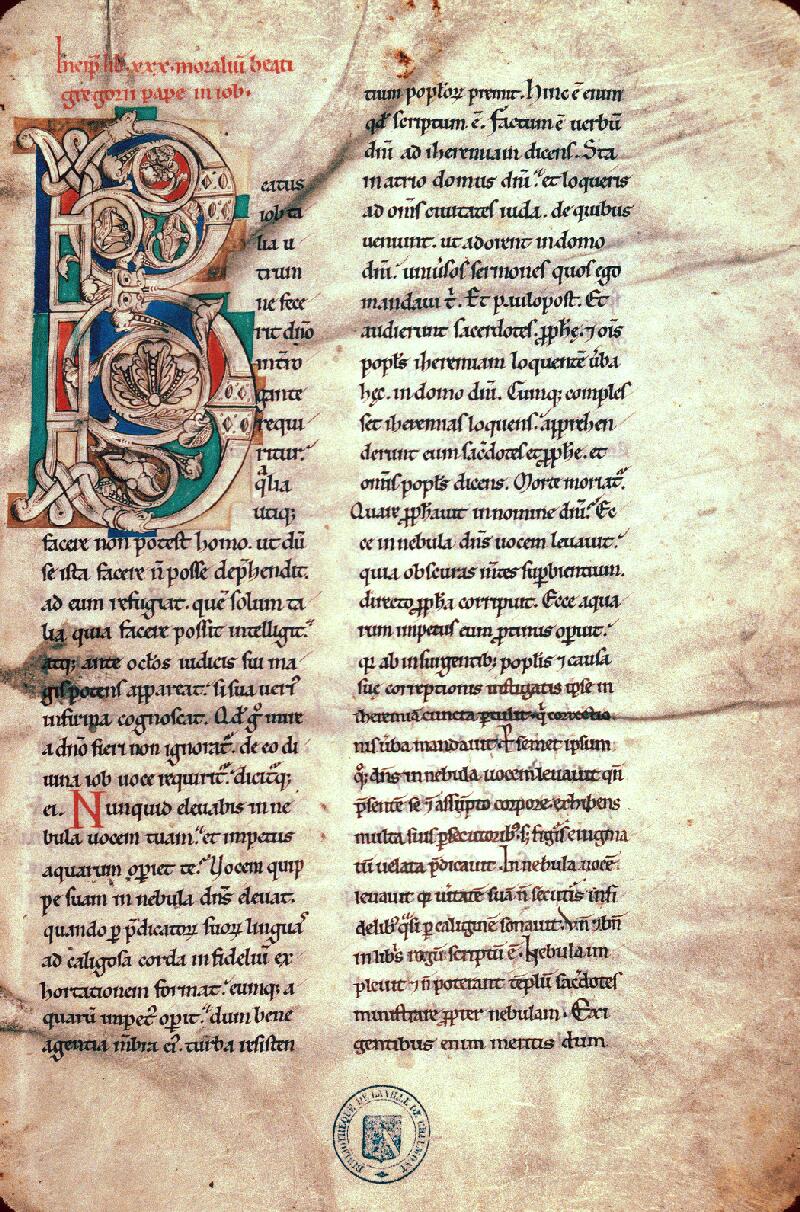 Chaumont, Bibl. mun., ms. 0006, f. 001 - vue 1