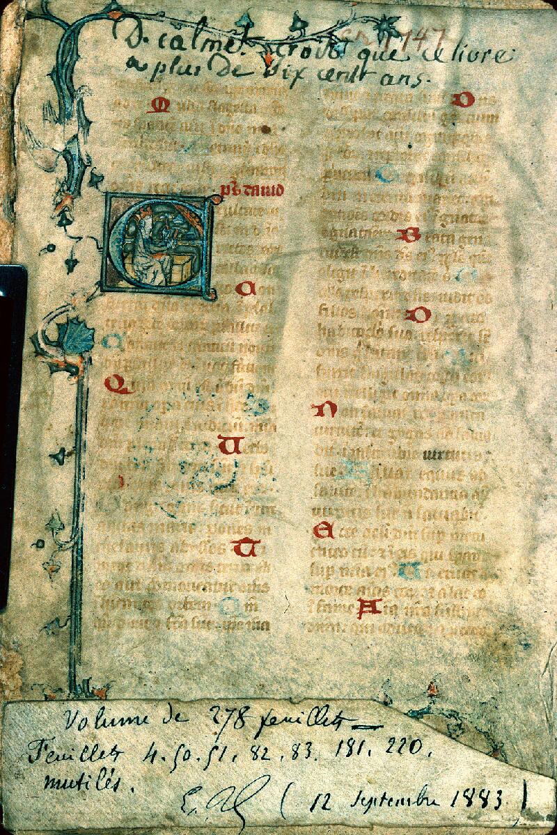 Chaumont, Bibl. mun., ms. 0030, contre-plat sup. - vue 1