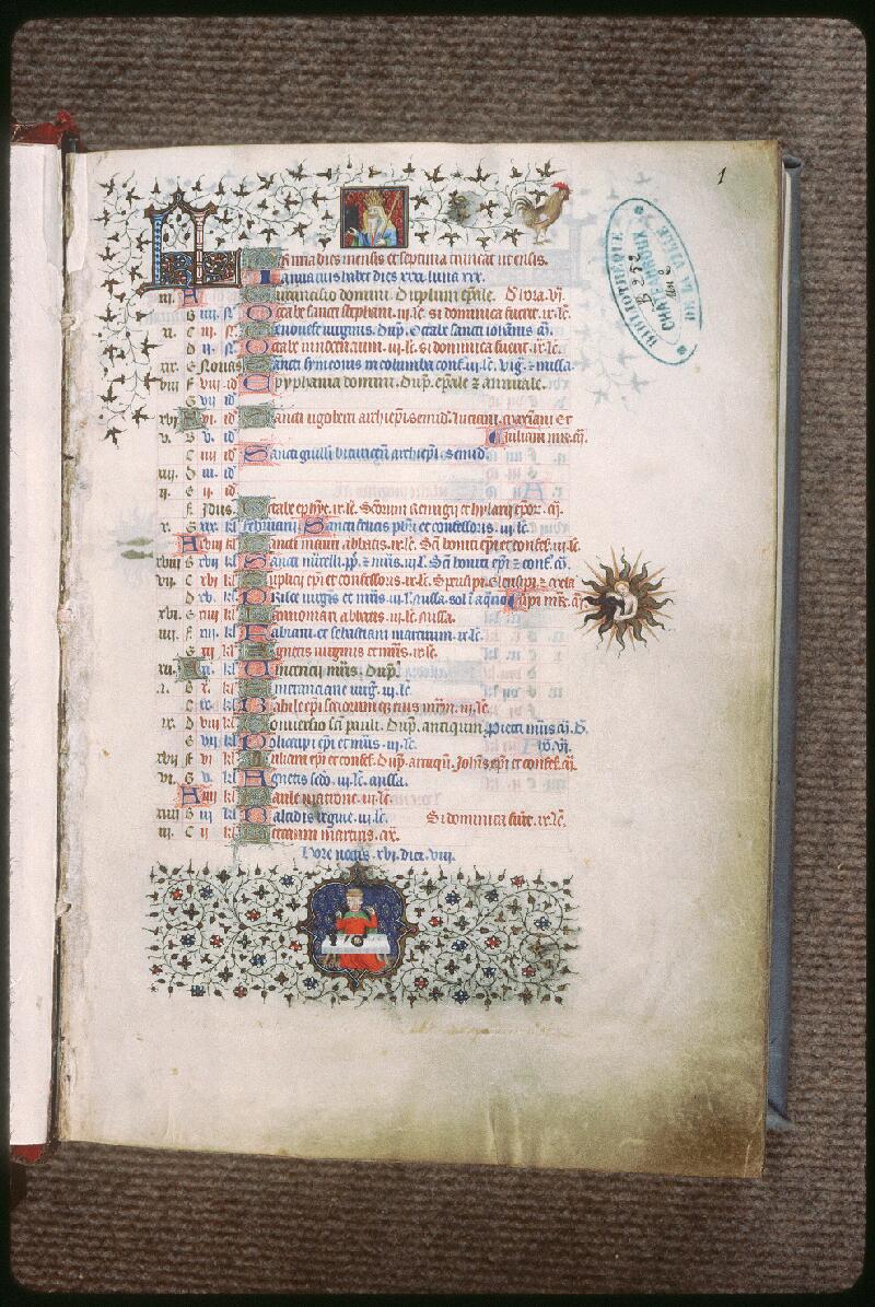 Châteauroux, Bibl. mun., ms. 0002, f. 001 - vue 2