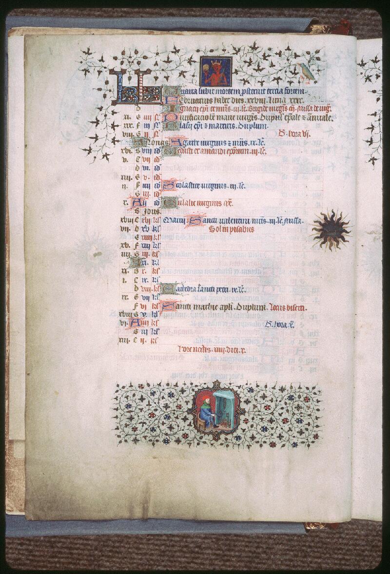 Châteauroux, Bibl. mun., ms. 0002, f. 001v - vue 1