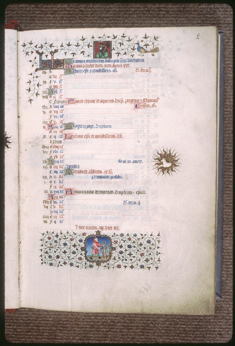Châteauroux, Bibl. mun., ms. 0002, f. 002 - vue 1
