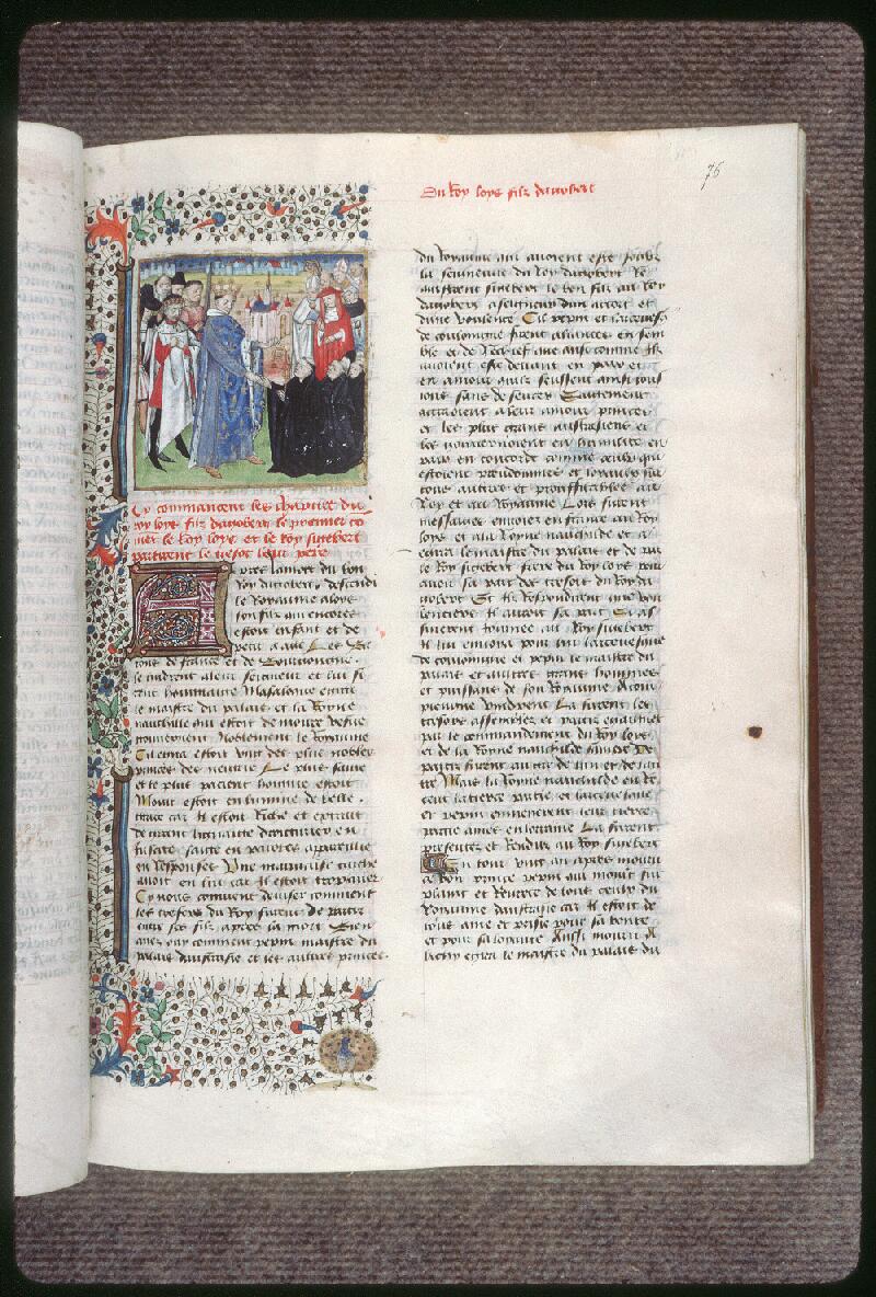 Châteauroux, Bibl. mun., ms. 0005, f. 076 - vue 1