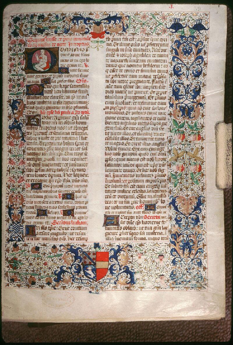 Clermont-Ferrand, Bibl. mun., ms. 0059, f. 001 - vue 1