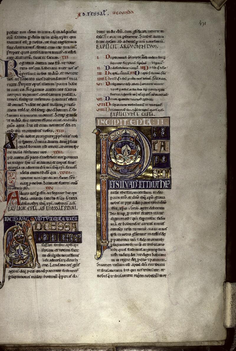 Clermont-Ferrand, Bibl. mun., ms. 0001, p. 491 - vue 1