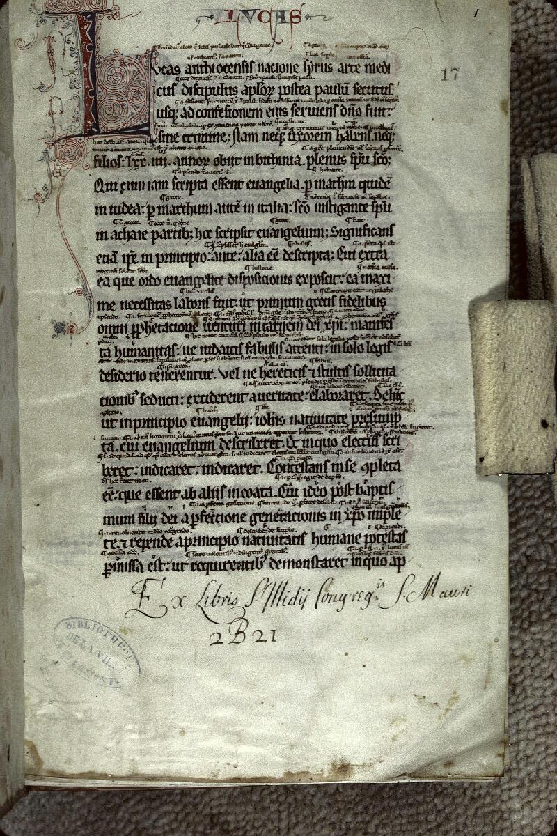 Clermont-Ferrand, Bibl. mun., ms. 0017, f. 001