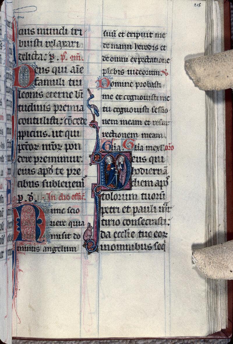 Clermont-Ferrand, Bibl. mun., ms. 0062, f. 218 - vue 1