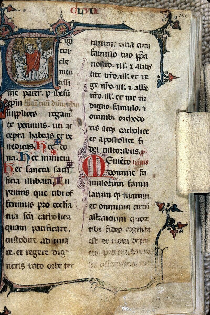 Clermont-Ferrand, Bibl. mun., ms. 0075, A f. 113 - vue 1