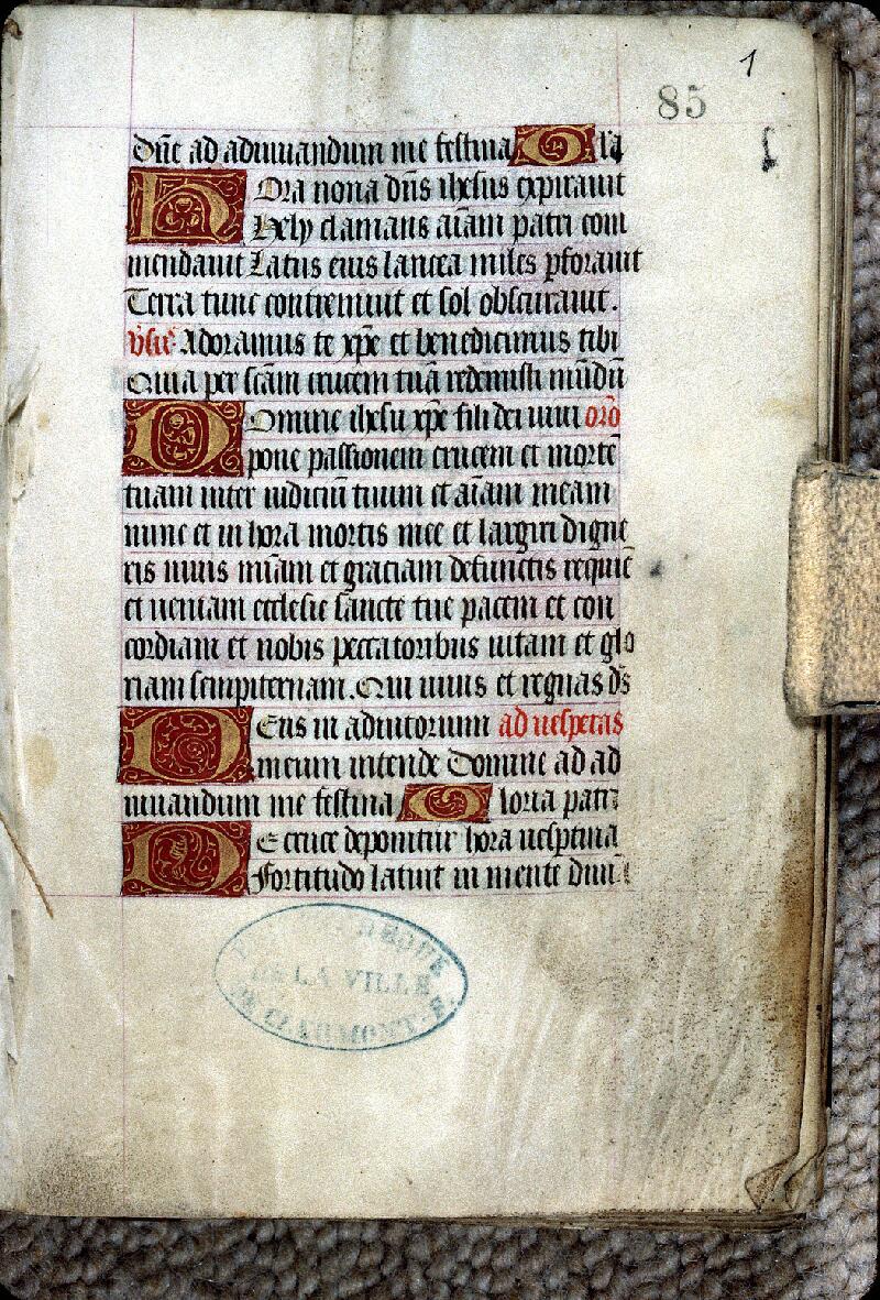 Clermont-Ferrand, Bibl. mun., ms. 0085, f. 001