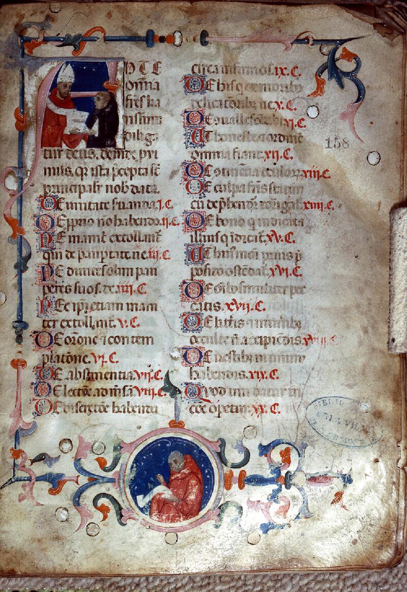 Clermont-Ferrand, Bibl. mun., ms. 0158, f. 001 - vue 1