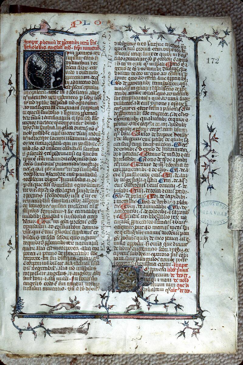 Clermont-Ferrand, Bibl. mun., ms. 0172, f. 001 - vue 1