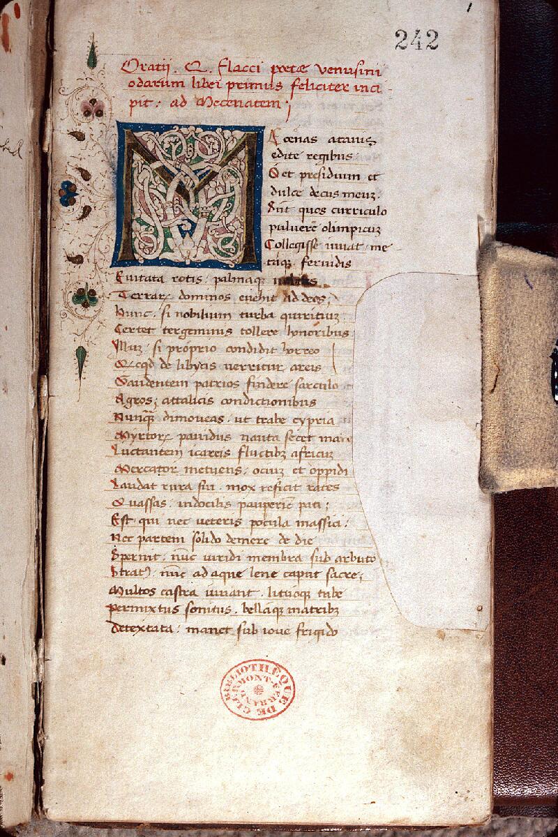Clermont-Ferrand, Bibl. mun., ms. 0242, f. 001 - vue 1