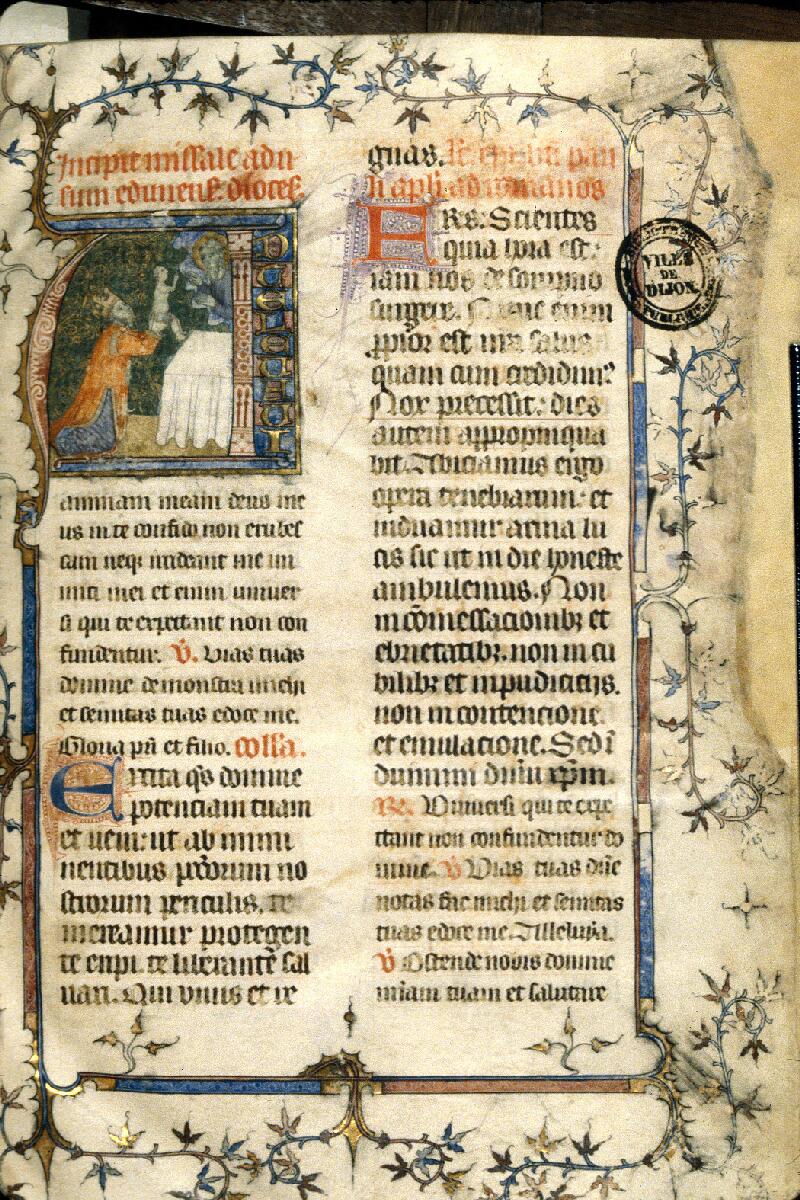 Dijon, Bibl. mun., ms. 0110, f. 007 - vue 1